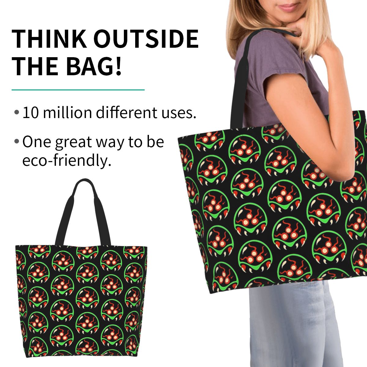 Women Bags Vector - เมโทรอิด เวคเตอร์ช้อปปิ้ง ทอท แบ็กกระเป๋าผ้าแคนวาสความจุขนาดใหญ่กระเป๋าสะพายไหล่กระเป๋าช้อปปิ้งกระเป๋าถือสำหรับผู้หญิง