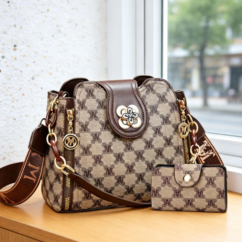 Women Bags Work - กระเป๋าสะพายไหล่พิมพ์ลายตัวอักษรวินเทจ กระเป๋าสะพายข้างทันสมัยและใช้งานได้หลากหลาย เหมาะสำหรับการทำงานและการใช้งานในชีวิตประจำวัน