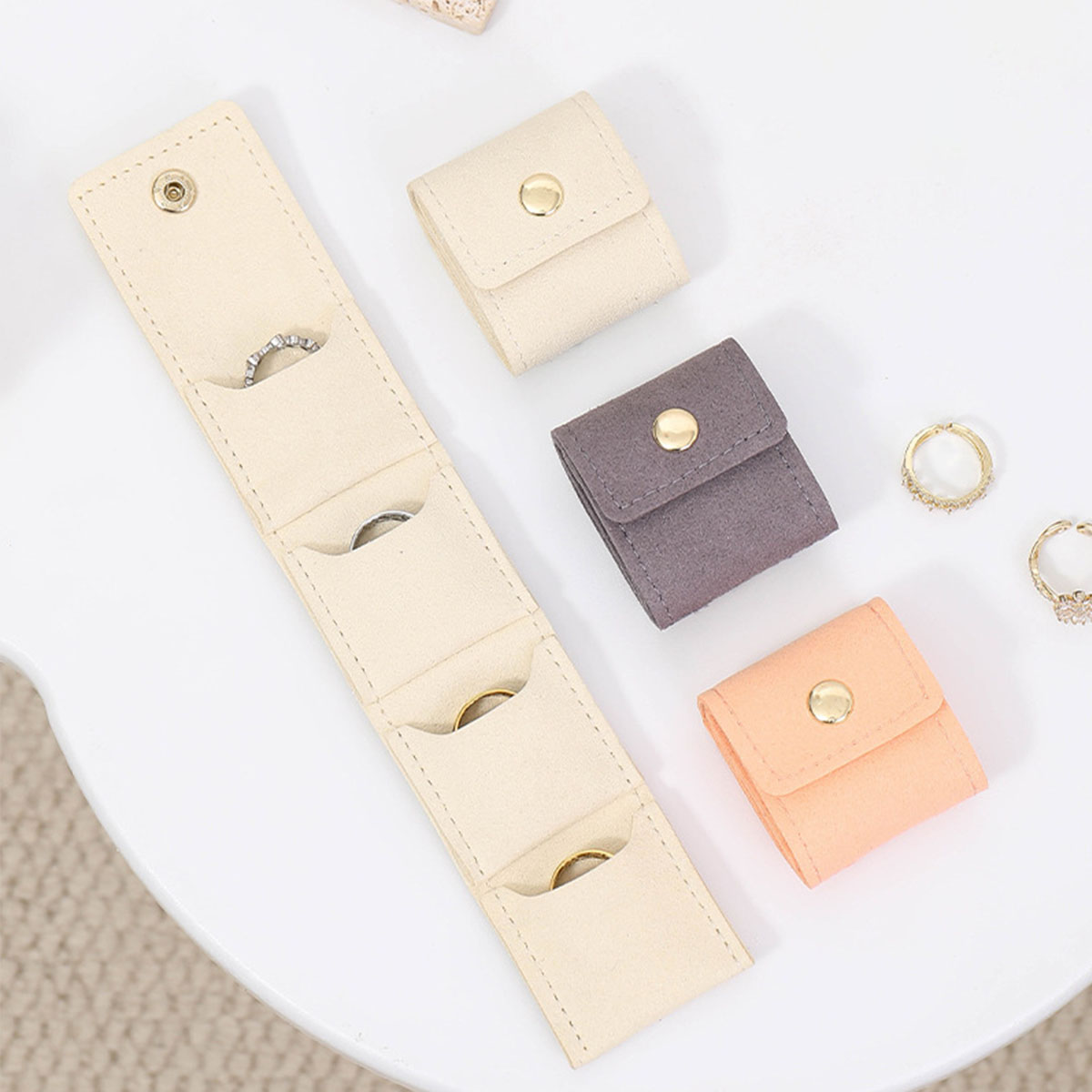 Women Bags Office - กระเป๋าใส่เครื่องประดับแบบพกพาหลายช่องสำหรับการเดินทางใช้ในชีวิตประจำวัน ของขวัญสำหรับผู้หญิง นักเรียน พนักงานออฟฟิศ