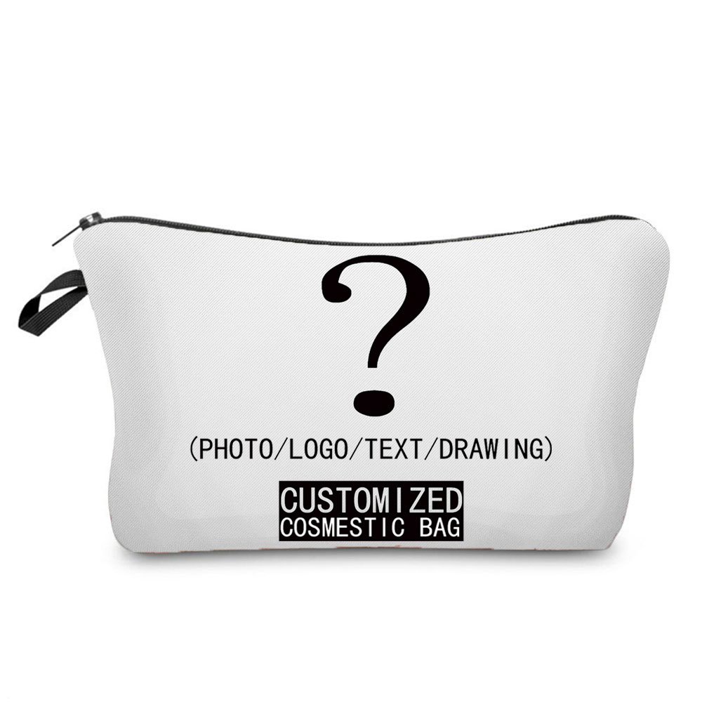 Women Bags Logo - ส่วนบุคคลที่กําหนดเอง DIY โลโก้กระเป๋าแต่งหน้ากระเป๋าเดินทางกลางแจ้งผู้หญิงกระเป๋าเครื่องสําอางอุปกรณ์อาบน้ํา Organizer Lady Storage