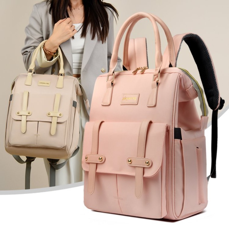 Women Bags Logo - กระเป๋าผ้าอ้อมแบบมินิมอลระดับไฮเอนด์ พร้อมโลโก้ตัวอักษร กระเป๋าสะพายไหล่สุดอินเทรนด์สำหรับผู้หญิง สไตล์ลำลอง วินเทจ และหรูหรา