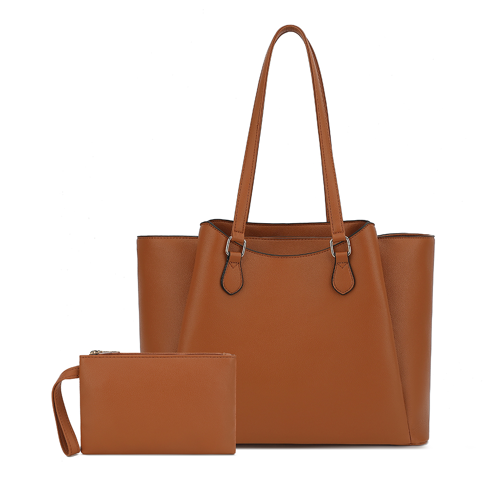 Women Bags Work - กระเป๋าโท้ทสำหรับผู้หญิง, กระเป๋าสะพายไหล่หนัง PU ขนาดใหญ่พร้อมกระเป๋าเล็ก, กระเป๋าใส่แล็ปท็อปขนาด 13.5