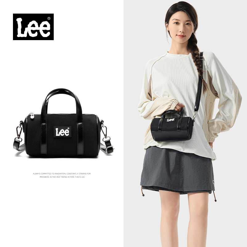Women Bags Collection - LEE Mini คลาสสิกสีดําสุภาพสตรีกระเป๋าถือไหล่กระเป๋าผู้หญิง Oxford สายหนัง Casual