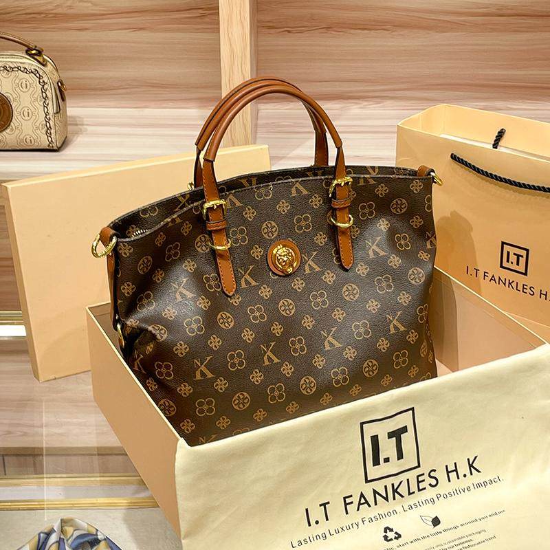 Women Bags Premium Brands - กระเป๋าแบรนด์ฮ่องกง กระเป๋าถือผู้หญิงสไตล์เรโทรพรีเมียม 2026 กระเป๋าหนังสะพายไหล่ขนาดใหญ่