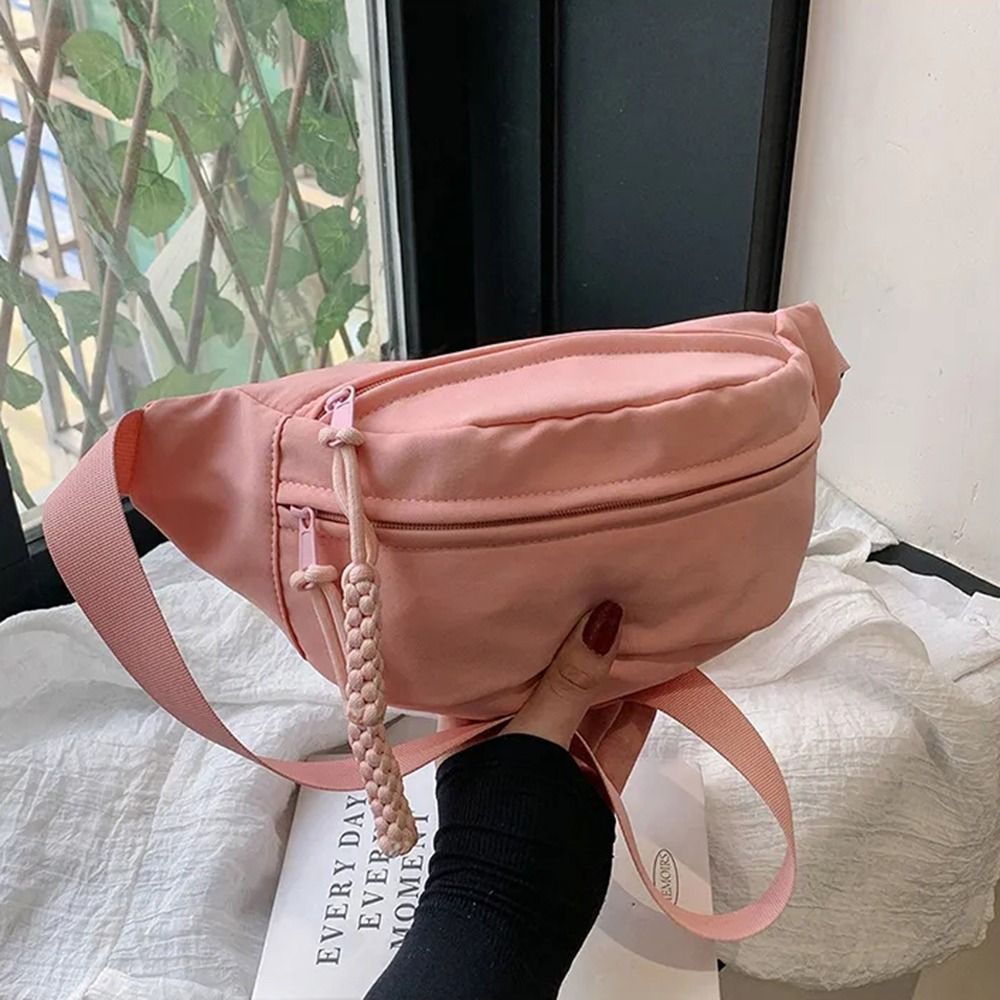Women Bags Collection - ผู้หญิงกระเป๋าหน้าอกกันน้ําเดินป่ากระเป๋ากระเป๋าถือสุภาพสตรีผ้าใบC Rossbodyกระเป๋าสีทึบผู้หญิงสลิงเอวแพ็ค