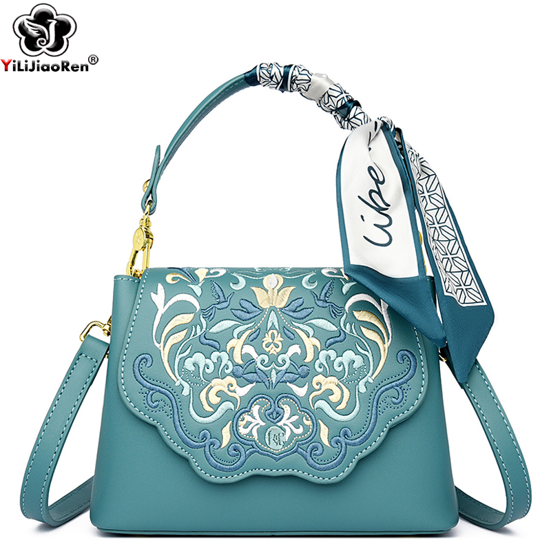 Women Bags Collection - แฟชั่นเย็บปักถักร้อยไหล่กระเป๋าผู้หญิงคุณภาพสูงหนังกระเป๋าถือสุภาพสตรีขนาดเล็กCrossbody Messengerกระเป๋าหญิง