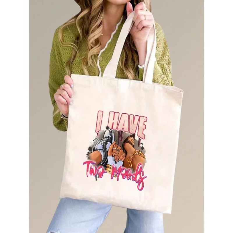 ROMWE กระเป๋าสะพายผ้าแคนวาสลาย - Women Bags Work บทวิจารณ์และราคา