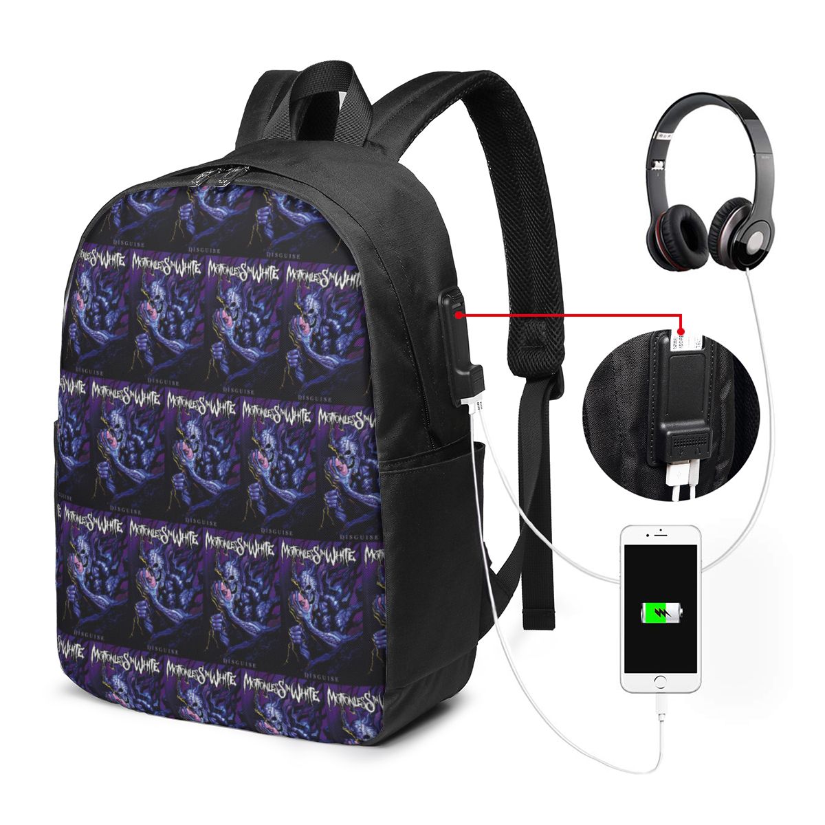 กระเป๋าเป้สะพายหลังสีขาว Motio - Women Bags For Women บทวิจารณ์และราคา