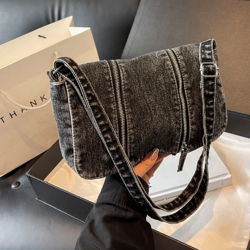 กระเป๋าสะพายข้างผ้ายีนส์แบบซิป - Women'S Bags New Look บทวิจารณ์และราคา