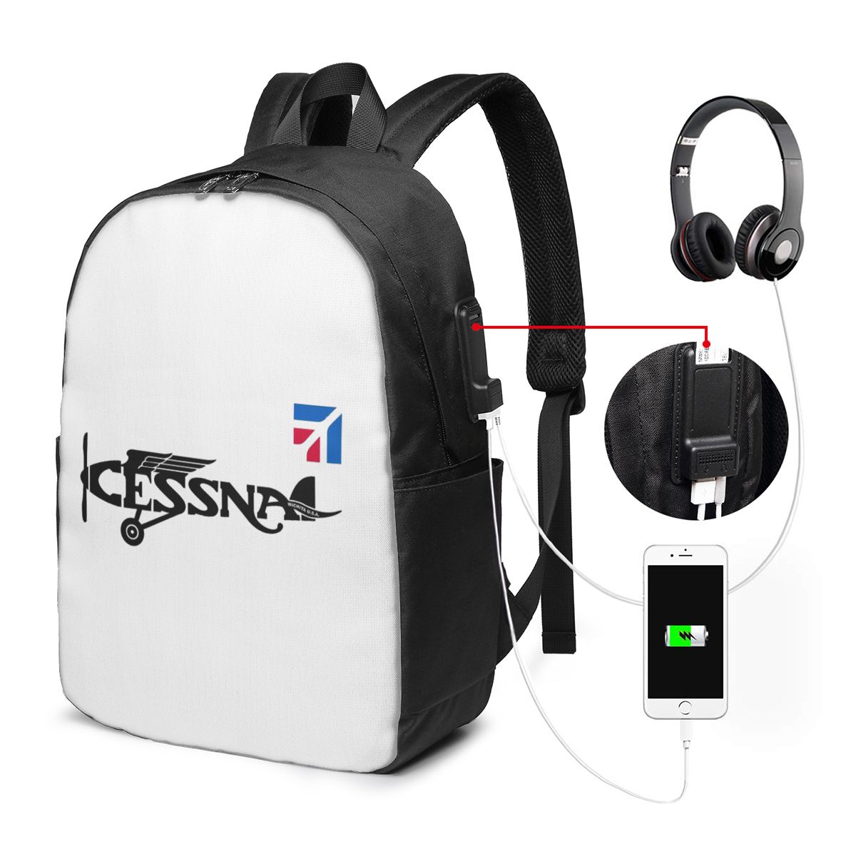 กระเป๋าเป้สะพายหลังโลโก้เซสนาก - Women Bags For Women บทวิจารณ์และราคา