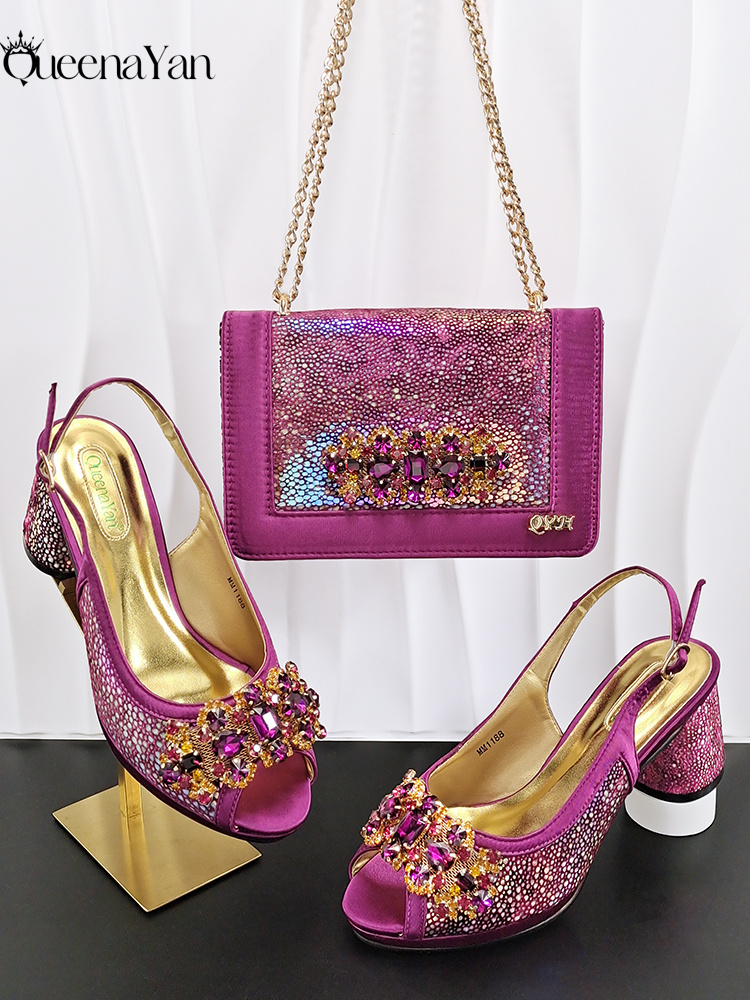 ชุดรองเท้าและกระเป๋าปาร์ตี้ Qu - Women Bags For Wedding บทวิจารณ์และราคา