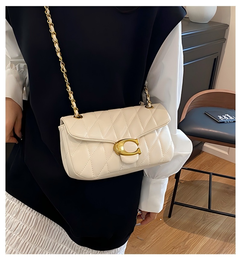 กระเป๋าสะพายไหล่หนังควิลท์สำหร - Women Bags Logo บทวิจารณ์และราคา
