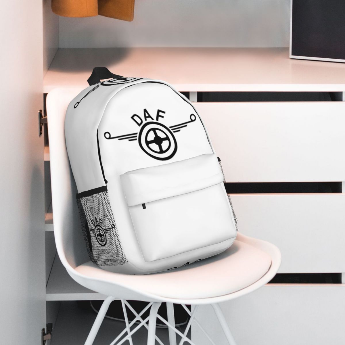 กระเป๋าเป้สะพายหลังลายโลโก้รถบ - Women Bags Vector บทวิจารณ์และราคา