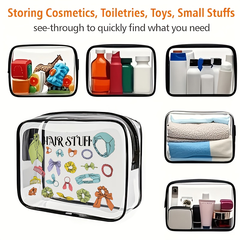 กระเป๋าใส่เครื่องสำอางแบบใส 1  - Women Bags For Airport บทวิจารณ์และราคา
