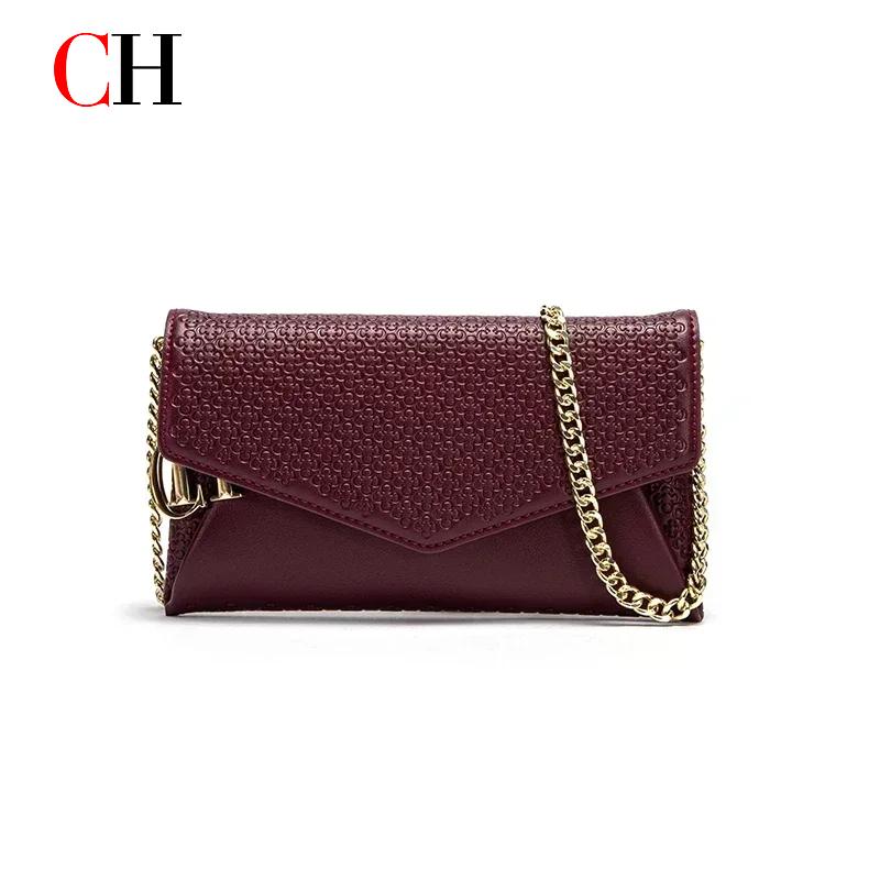 กระเป๋าถือสะพายข้างผู้หญิง CH  - Women Bags Logo บทวิจารณ์และราคา