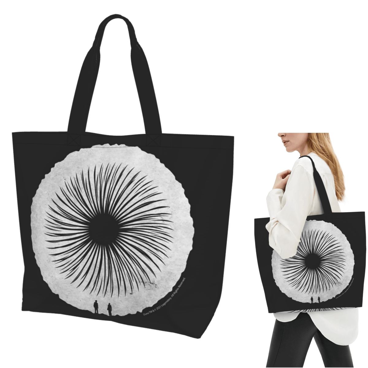 กระเป๋าผ้าแคนวาสลายหนัง Dune S - Women Bags Dune บทวิจารณ์และราคา