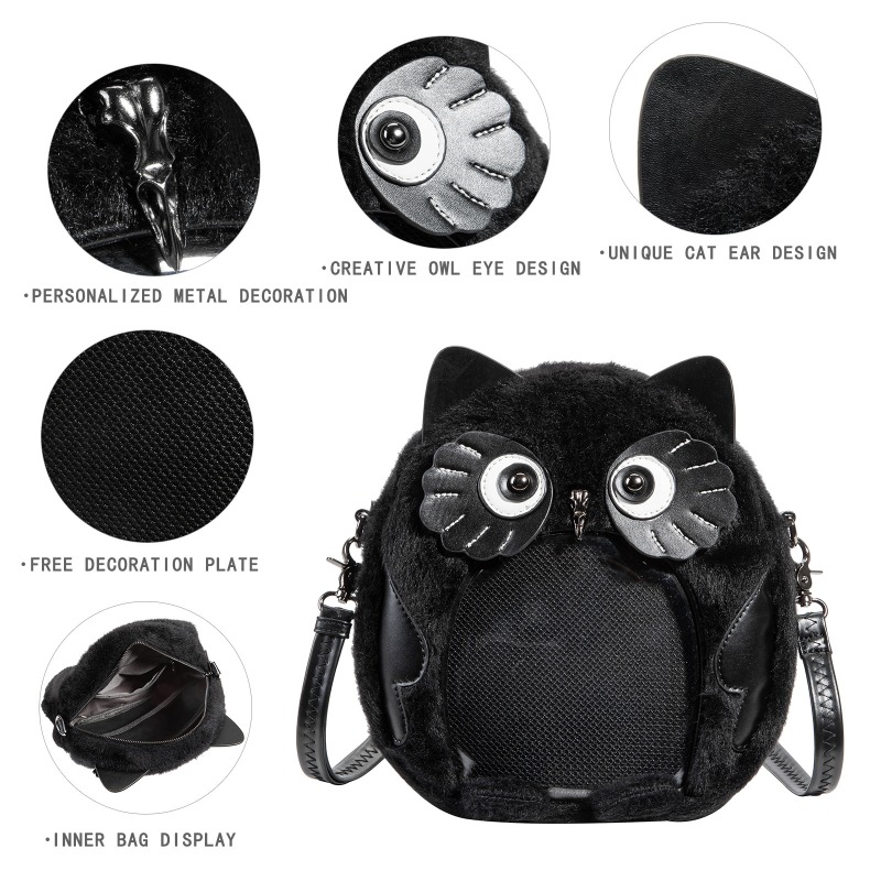 กระเป๋าคาดลำตัว Y2K Goth Black - Women Bags Collection บทวิจารณ์และราคา