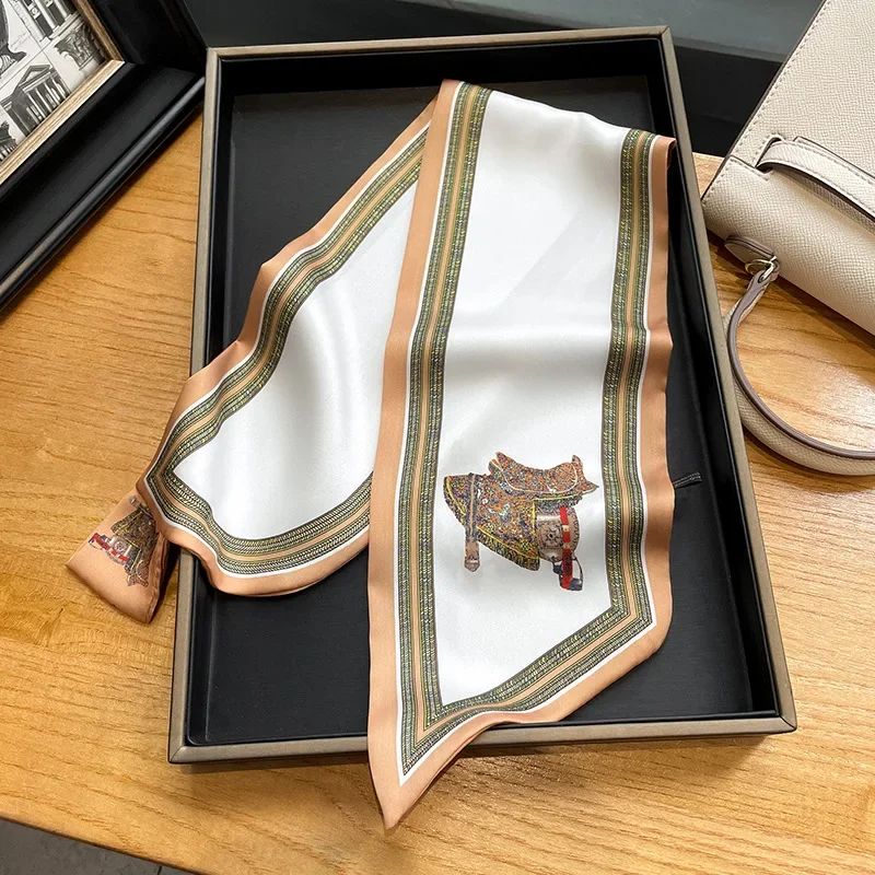 ผ้าพันคอผ้าไหมเข้ารูปพิมพ์ลายย - Women Bags Office บทวิจารณ์และราคา