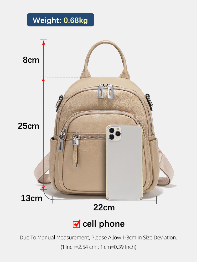 เซนซีกระเป๋าเป้สะพายหลังหนังแท - Women Bags Work บทวิจารณ์และราคา