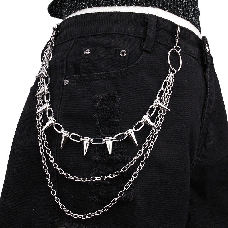 โซ่คาดเอวสไตล์ฮิปฮอป พังก์ร็อก - Women Bags With Wallet บทวิจารณ์และราคา