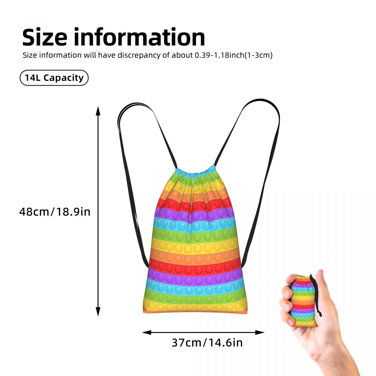 กระเป๋าเป้แบบมีเชือกผูก ลายพรี - Women Bags Vector บทวิจารณ์และราคา