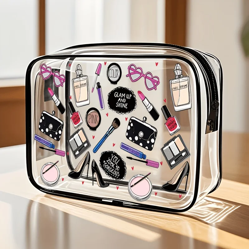 กระเป๋าใส่เครื่องสำอางแบบใส 1  - Women Bags For Airport บทวิจารณ์และราคา