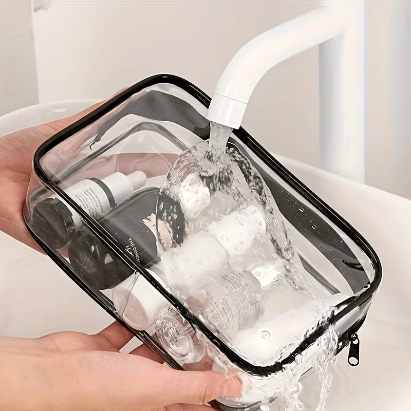 กระเป๋าใส่เครื่องสำอางแบบใส 1  - Women Bags For Airport บทวิจารณ์และราคา