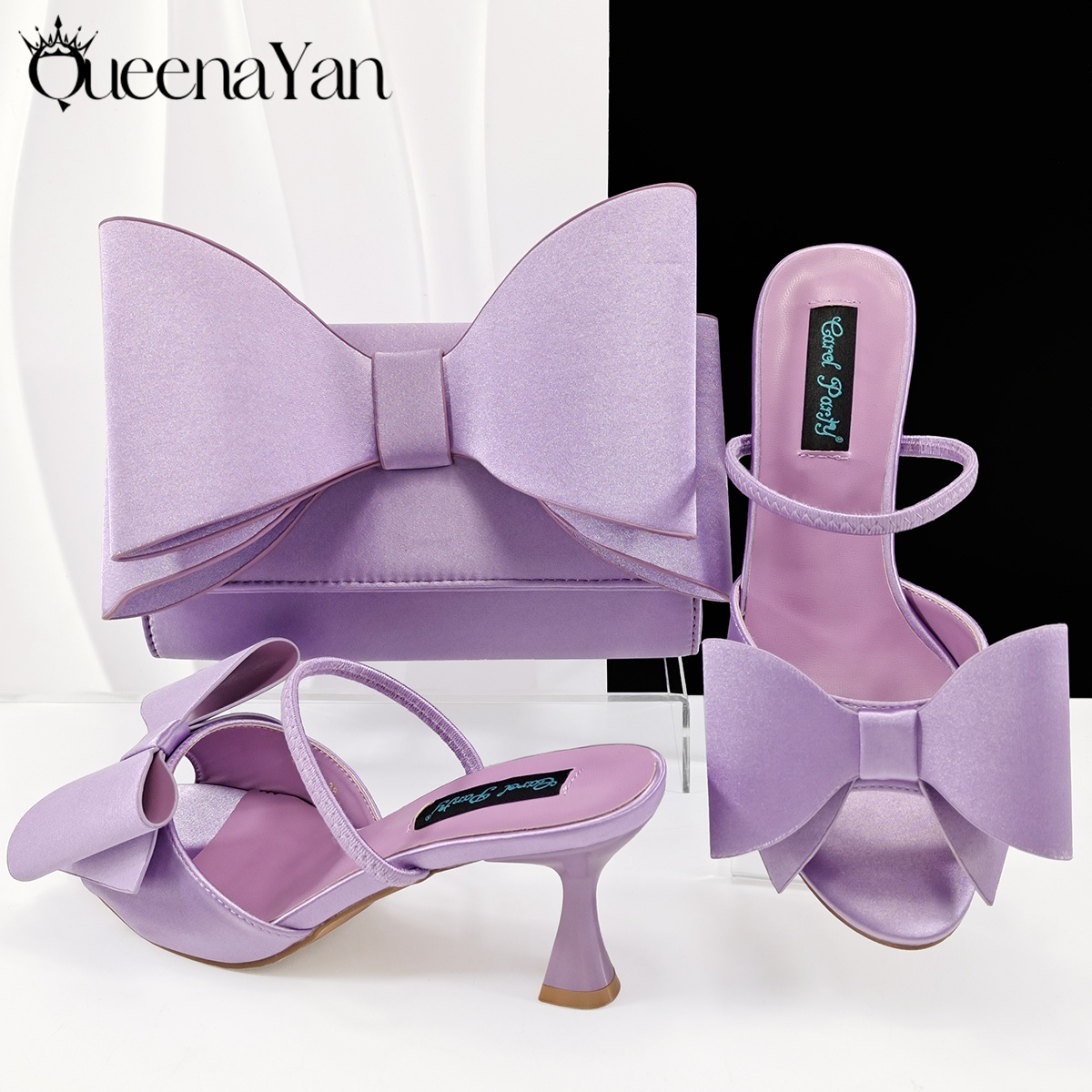 รองเท้าส้นสูงหัวแหลมสีม่วงไลแล - Women Bags For Wedding บทวิจารณ์และราคา
