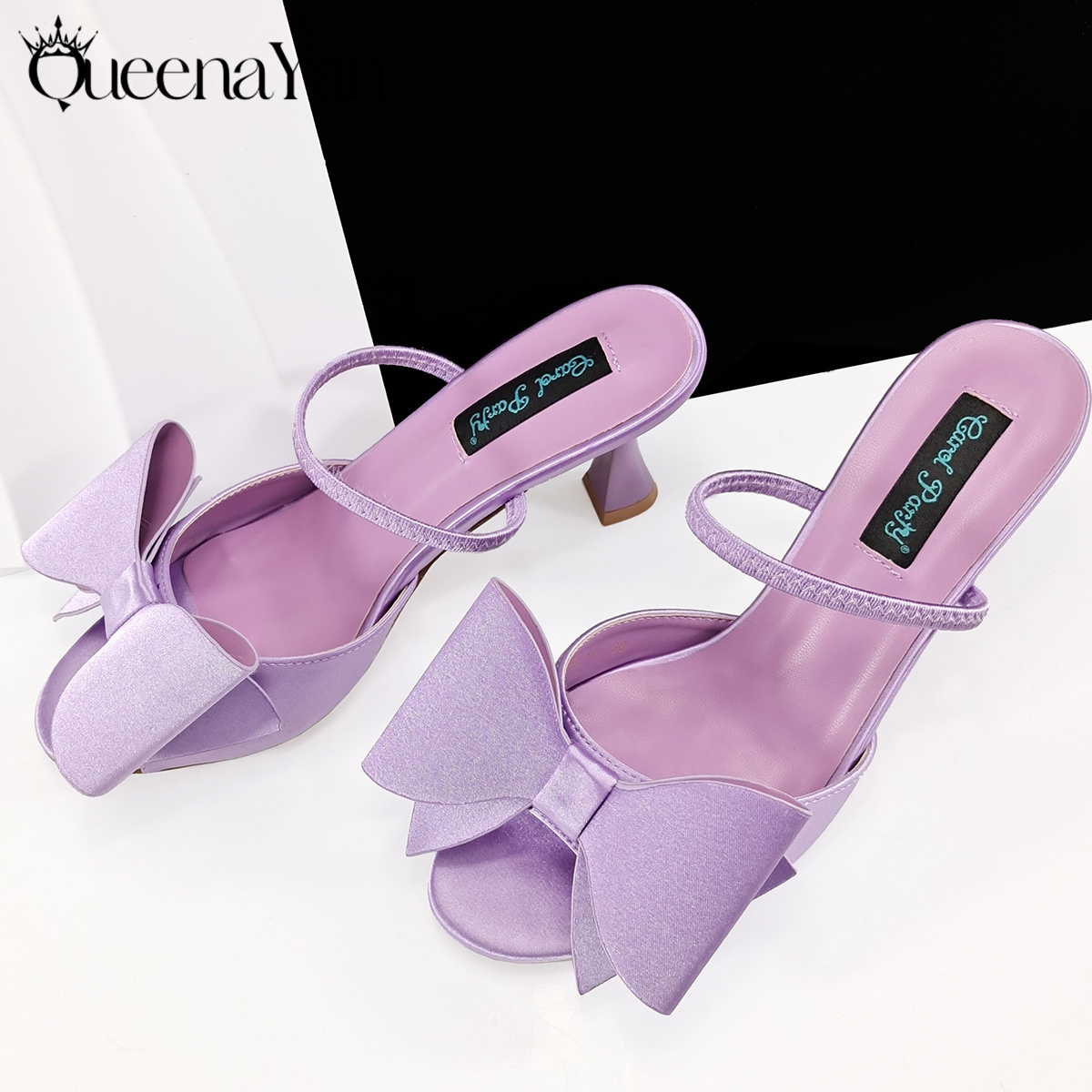 รองเท้าส้นสูงหัวแหลมสีม่วงไลแล - Women Bags For Wedding บทวิจารณ์และราคา