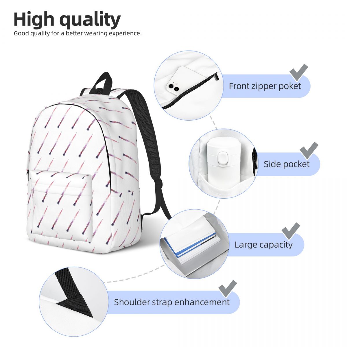 กระเป๋าเป้สะพายหลังกาแล็กซี่ โ - Women Bags Vector บทวิจารณ์และราคา