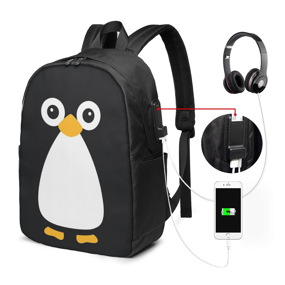 กระเป๋าเป้สะพายหลังลายเพนกวินน - Women Bags For Women บทวิจารณ์และราคา