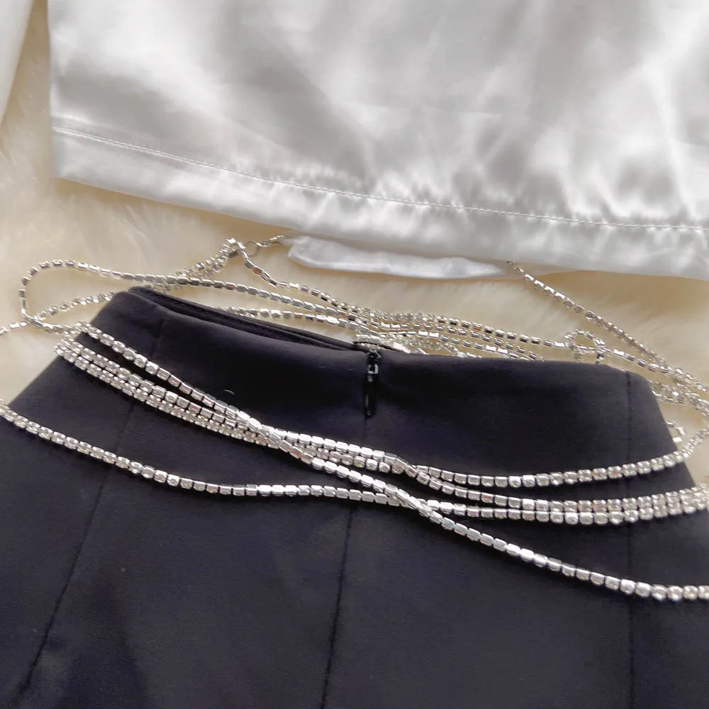 ชุดแฟชั่น 2 ชิ้น เสื้อเชิ้ตคอว - Women Bags Office บทวิจารณ์และราคา