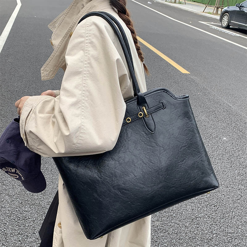 LEFTSIDE Big PU หนังสั้นไหล่กร - Women Bags For Airport บทวิจารณ์และราคา